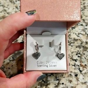 Kendra Scott Heart hoop earrings